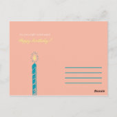 Doe een wens! Je bent een licht voor de wereld Briefkaart (Achterkant)