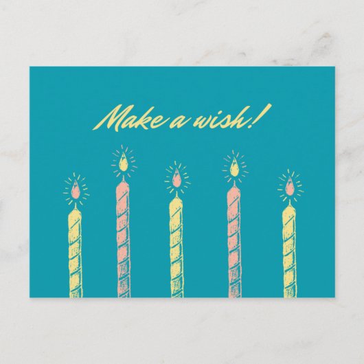 Doe een wens! Je bent een licht voor de wereld Briefkaart (Voorkant)