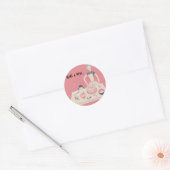 Doe een wens... ronde sticker (Envelop)
