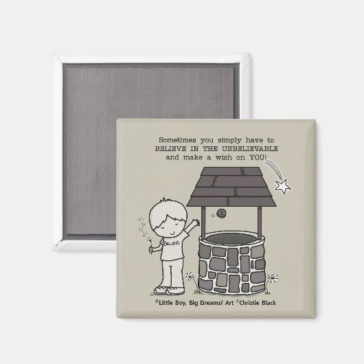 Doe een wens voor je! magneet (Voorkant / Achterkant)