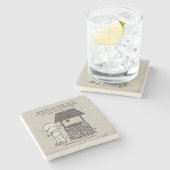 Doe een wens voor je! stenen onderzetter (Zijkant)