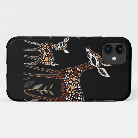 Doe en Fawn Case-Mate iPhone Case (Achterkant (horizontaal))