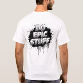DOE EPISCHE DINGEN – Onverschrokken Tekstkunst T-shirt (Achterkant)