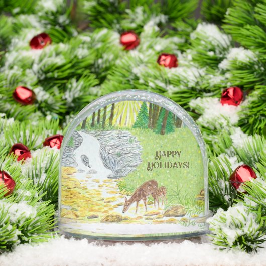 Doe et Fawn brillant (Noël)