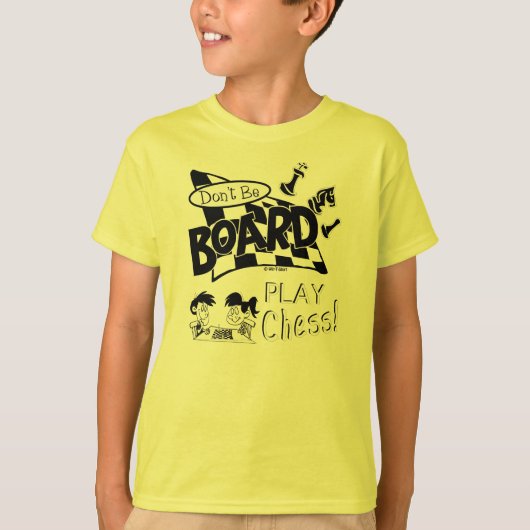 Doe geen bord voor schaak, Kind schaak T-shirt (Voorkant)