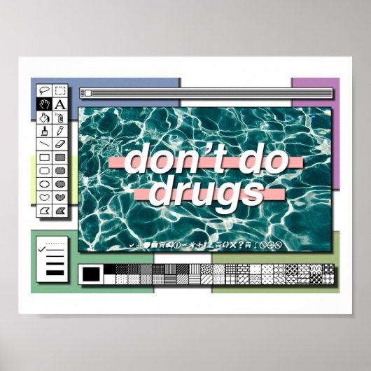 Doe geen drugs:( poster (Voorkant)