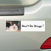Doe geen drugs rare Bumpersticker (Op auto)