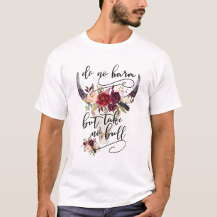 Doe geen harm maar neem geen bull koe koe boer tl t-shirt