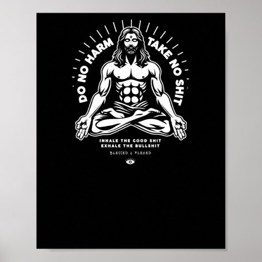 Doe geen Harm Sticker Poster (Voorkant)