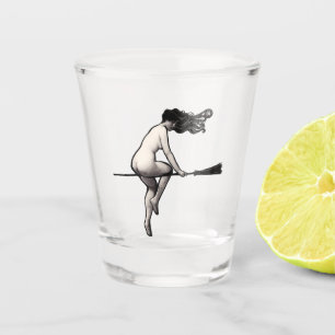 Doe geen kwaad heks en bezem heks shot glas