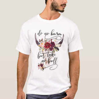 Doe geen kwaad maar neem geen bull Koe boer tl T-shirt