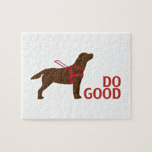 Doe goed - Service Dog - Chocolate Lab Legpuzzel