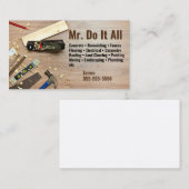 Doe het allemaal Handyman Visitekaartje (Voorkant / Achterkant)