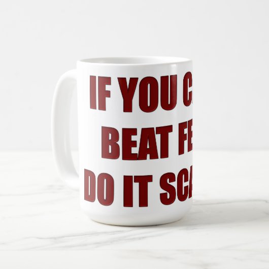 Doe het de Mok van het Succes. (Voorkant links)