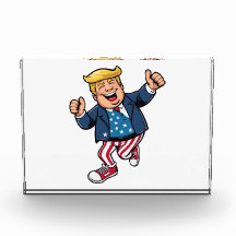 Doe het fotoblok van Trump