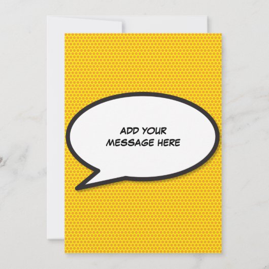 DOE HET GEDAAN Lijst Spraak Bubble Fun Retro Kaart (Achterkant)