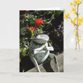 Doe het goed, biddende kikker kaart (Gele Bloem)