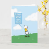 Doe het goed, voel je niet zo eenzaam kaart (Gele Bloem)