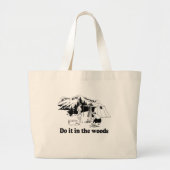 DOE HET IN DE BOSSEN 3 GROTE TOTE BAG (Voorkant)