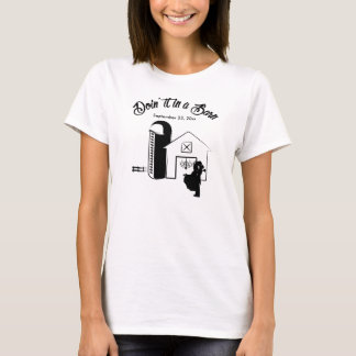 Doe het in een Barn CUSTOMIZE WEDDING DATE Shirt