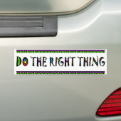 Doe het juiste bumpersticker (Op auto)