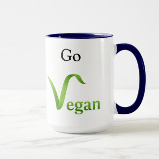 Doe het juiste ding! Go Vegan Ringer Mok