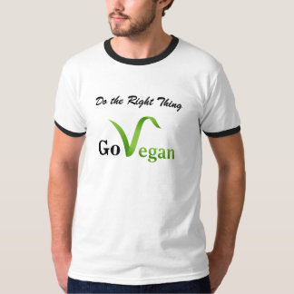 Doe het juiste ding met Vegan ring t-shirt