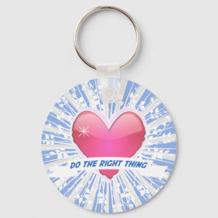 Doe het juiste ding sleutelhanger