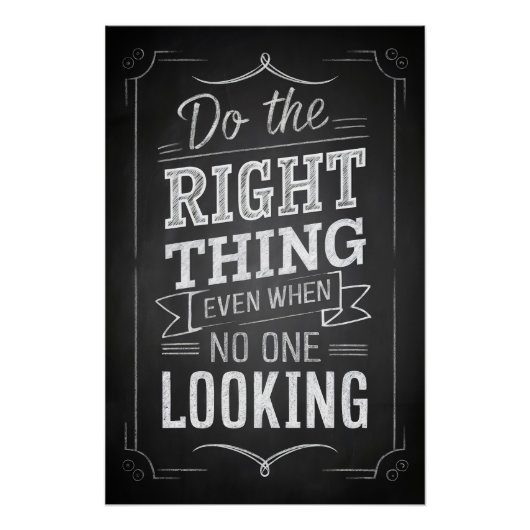 Doe het juiste Poster Perfect Poster (Voorkant)