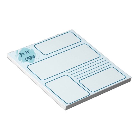 Doe het Lady Notitieblok (Schuin)