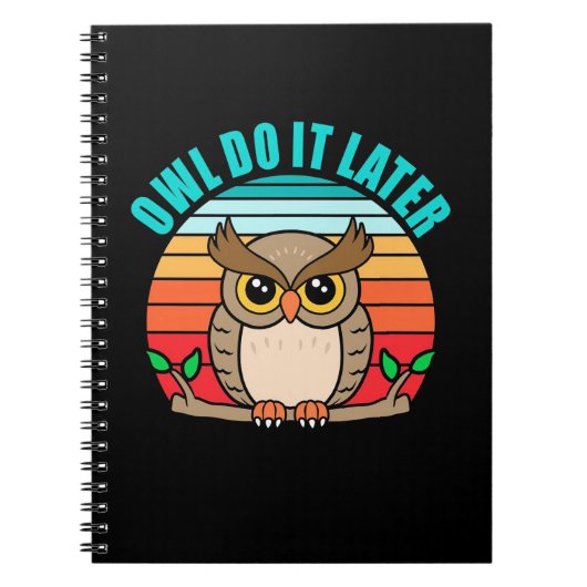 Doe het later notitieboek (Voorkant)
