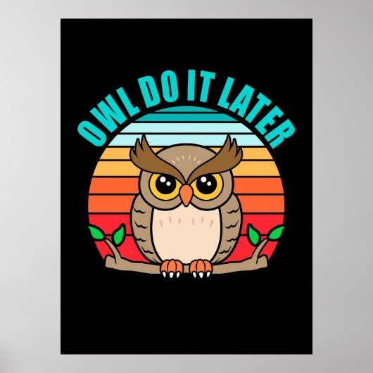 Doe het later poster (Voorkant)