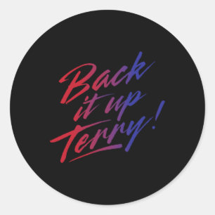 Doe het maar Terry! 4Th Of July Ronde Sticker