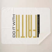 Doe het met bijbels geloof sherpa deken (Voorkant (horizontaal))