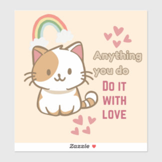 Doe het met liefde sticker