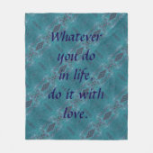 Doe het met Love Fleece Blanket (Voorkant)