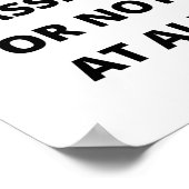 Doe het met passie of helemaal niet. poster (Hoek)