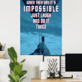 Doe het Onmogelijke - Twee keer Poster (Thuiskantoor)