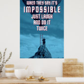 Doe het Onmogelijke - Twee keer Poster (Keuken)