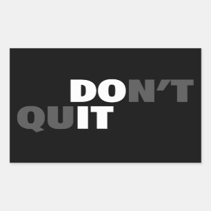 DOE HET (STOP NIET) - Motivatie Rechthoekige Sticker