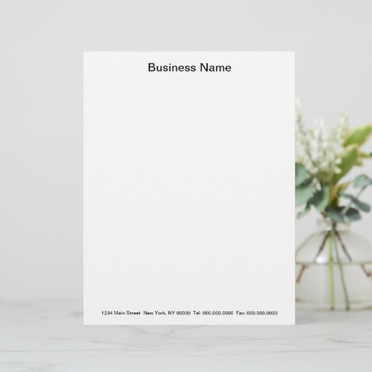 DOE HET U ZELF ~ Business Letterhead Ready-sjablon Custom Briefhoofd (Staand voorkant)