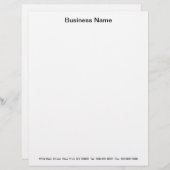 DOE HET U ZELF ~ Business Letterhead Ready-sjablon Custom Briefhoofd (Voorkant / Achterkant)