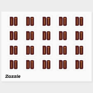 doe het vierkante sticker
