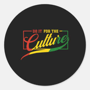 Doe het voor de culturen zwarte geschiedenis maand ronde sticker