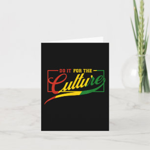 Doe het voor de cultuur Black History Month Junete Kaart