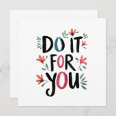 Doe het voor jou kaart (Voorkant / Achterkant)