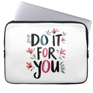 Doe het voor jou laptop sleeve