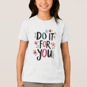 Doe het voor jou Tri-Blend shirt (Voorkant)