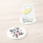 Doe het voor jou zandsteen onderzetter (Zijkant)