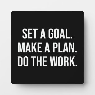 Doe het werk - succes Hustle Gym Motivatie Fotoplaat